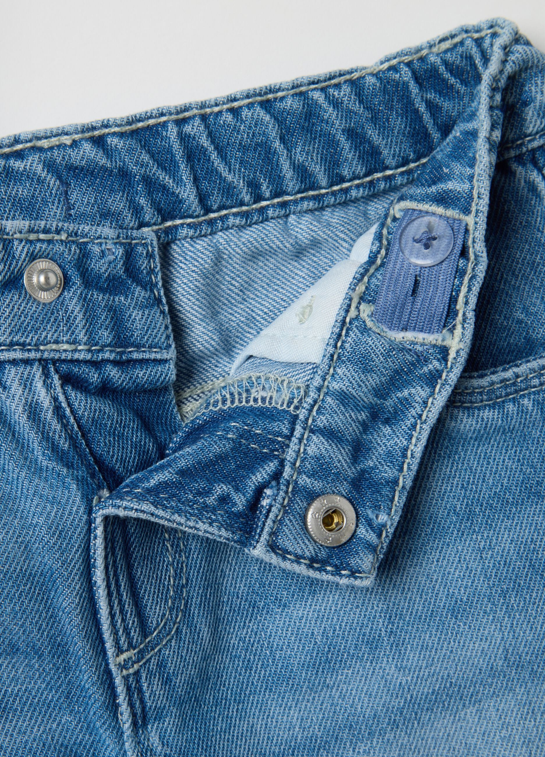 Boys' Pure Cotton Denim Regular Fit Trousers