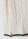 White pure cotton cable-knit oversized jumper for boys_6