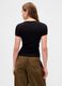Black short sleeve stretch t-shirt_1