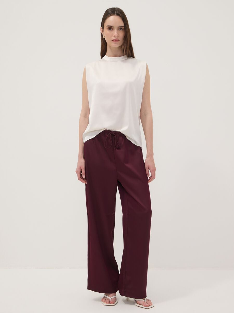 White stretch high-neck top_2