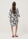 Multicolour floral print oversized stretch cotton dress_3