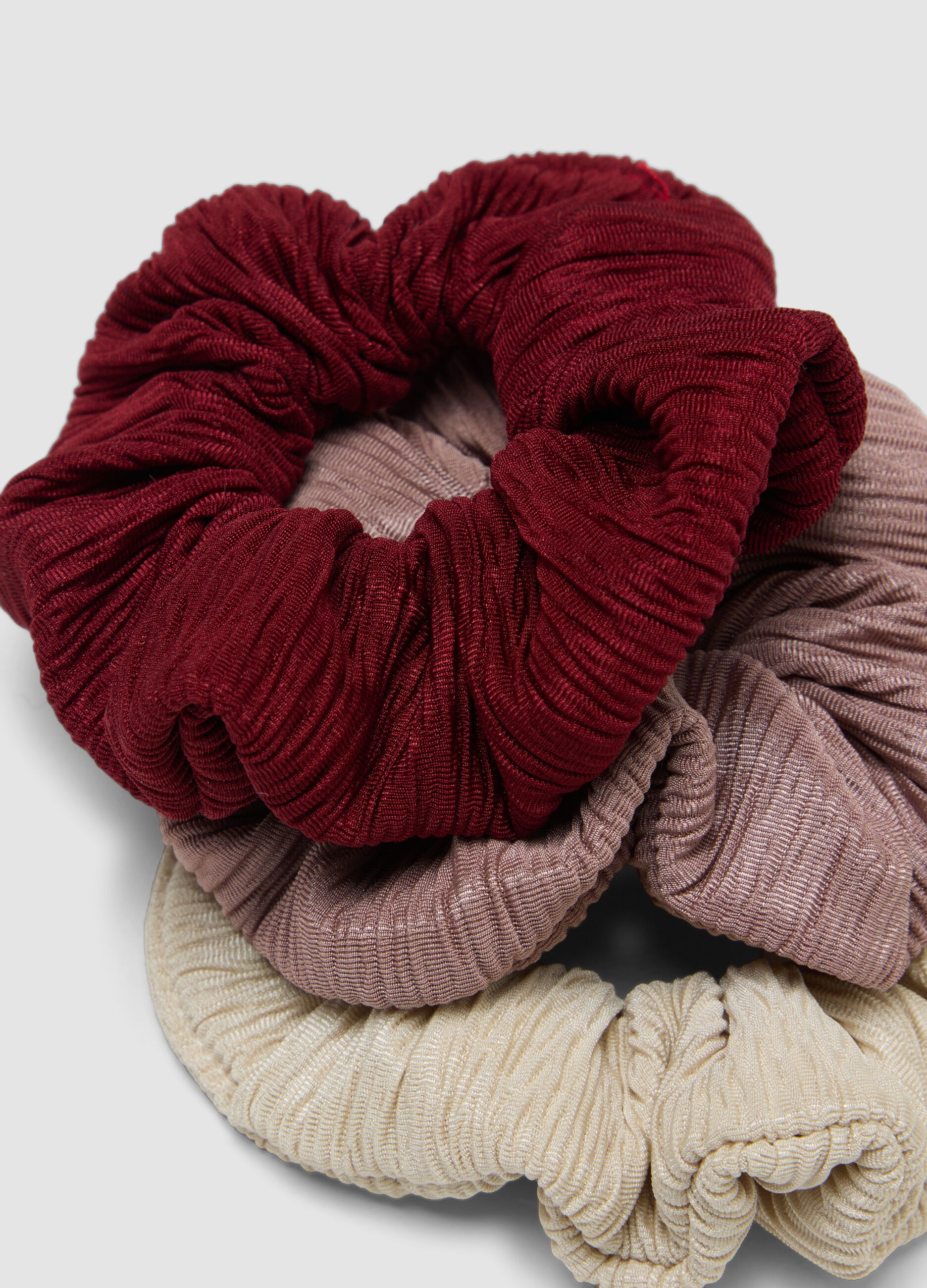 Multicolour Scrunchies Tripack