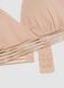 Beige stretch cotton bra with removable padding_1