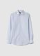 Multicolour check slim fit stretch cotton shirt_4