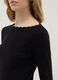 Black pure cotton regular fit T-shirt_3