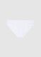 White Stretch Cotton Briefs Regular Fit for Girls_0
