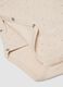 Two-pack of beige and white organic cotton short-sleeve bodysuits for baby boy_3