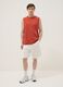 Red crew-neck pure cotton relaxed-fit vest top_1