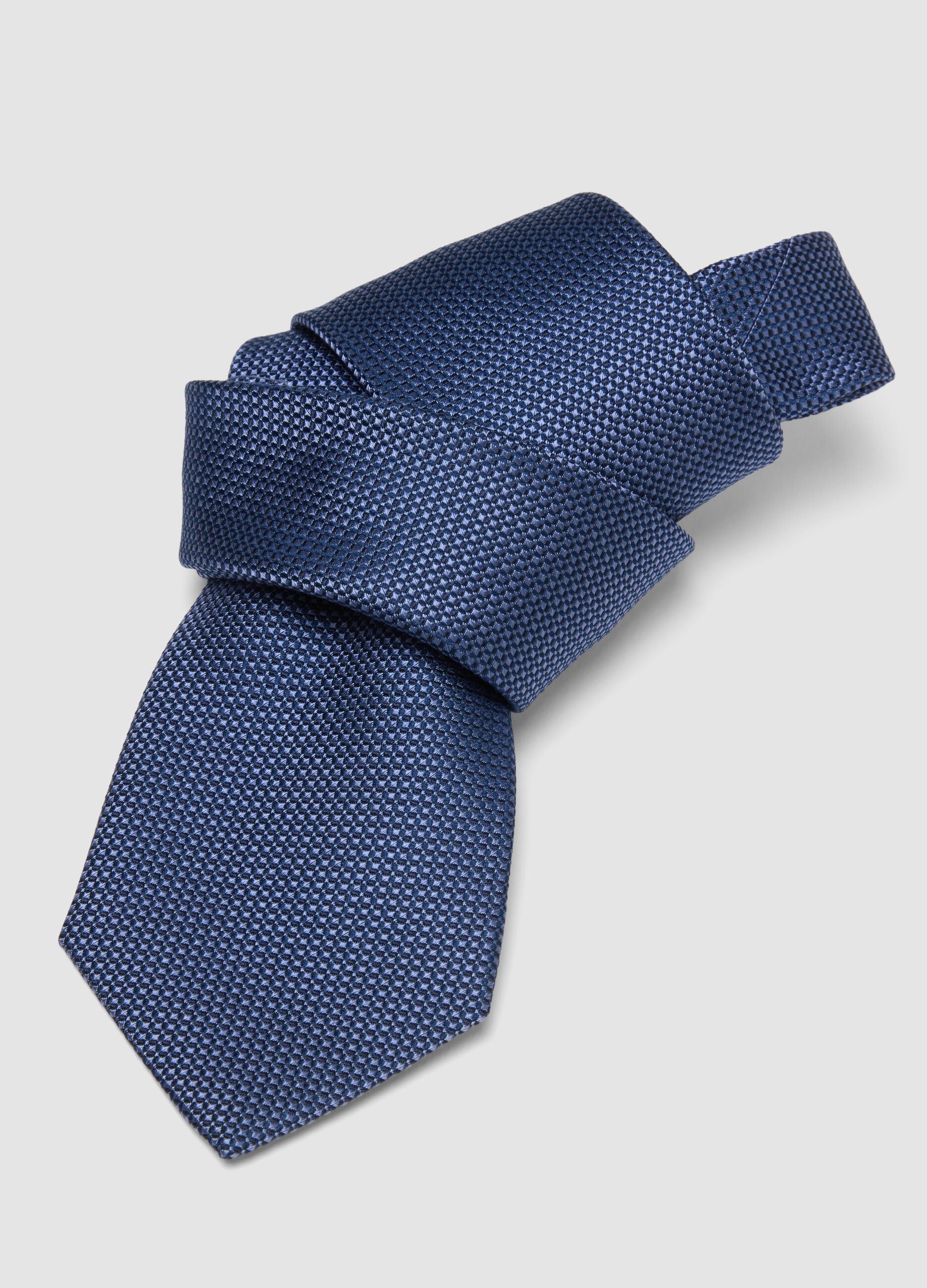 Multicolour Check Pure Silk Tie 8 cm Blade