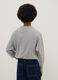 Grey cotton blend girls' relaxed fit sweatshirt with star_1