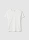 Women's White Regular Fit Pure Cotton T-Shirt_4