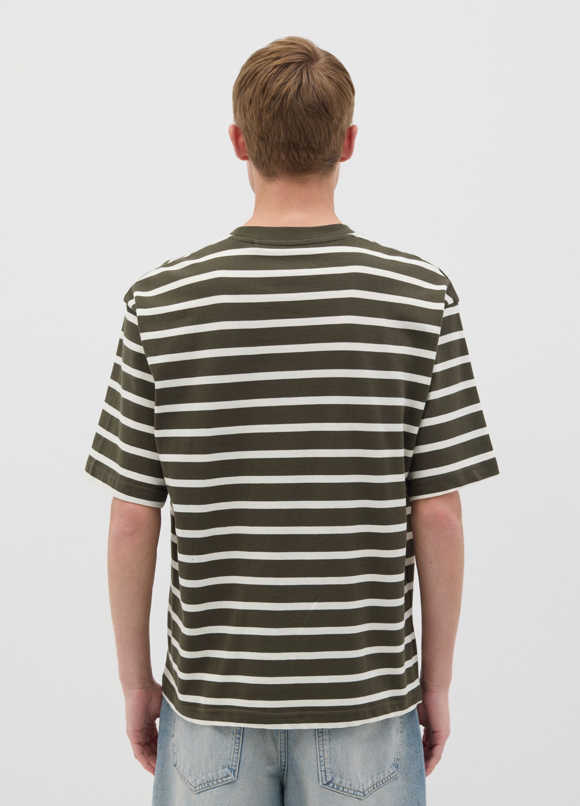 Striped cotton T-shirt