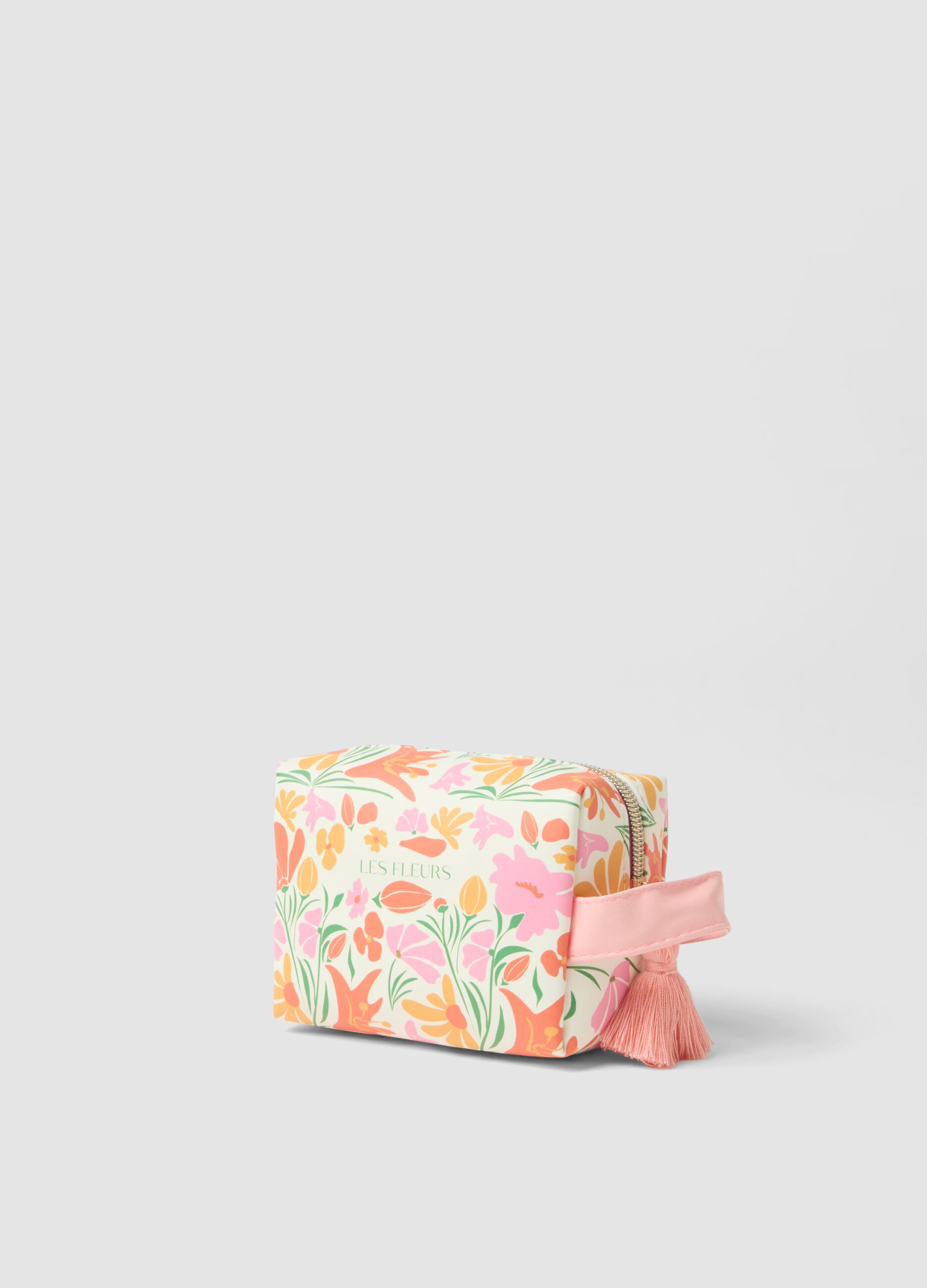 Multicolour floral beauty case