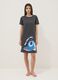 Grey pure cotton nightdress with Stitch print_0