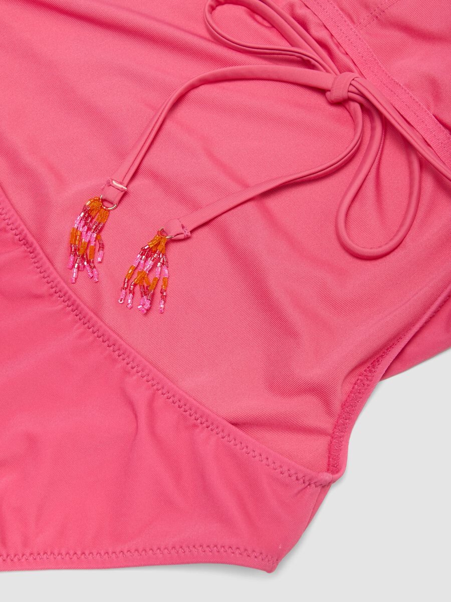 Pink floral-print stretch swimsuit_5