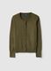 Green Crewneck Cardigan Regular Fit_4