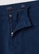 Blue regular-fit stretch cotton twill trousers_2