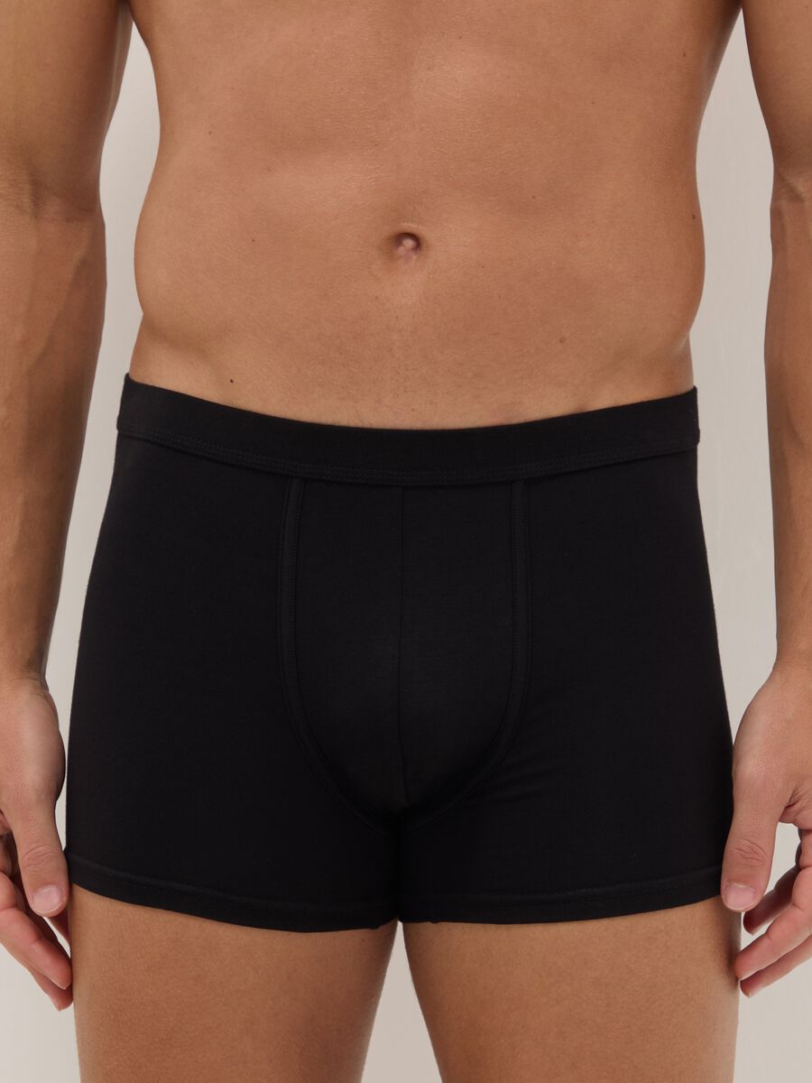 Bipack boxer neri in cotone Supima elasticizzato regular fit_1