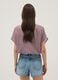 Multicolour gingham crop shirt in stretch cotton_3
