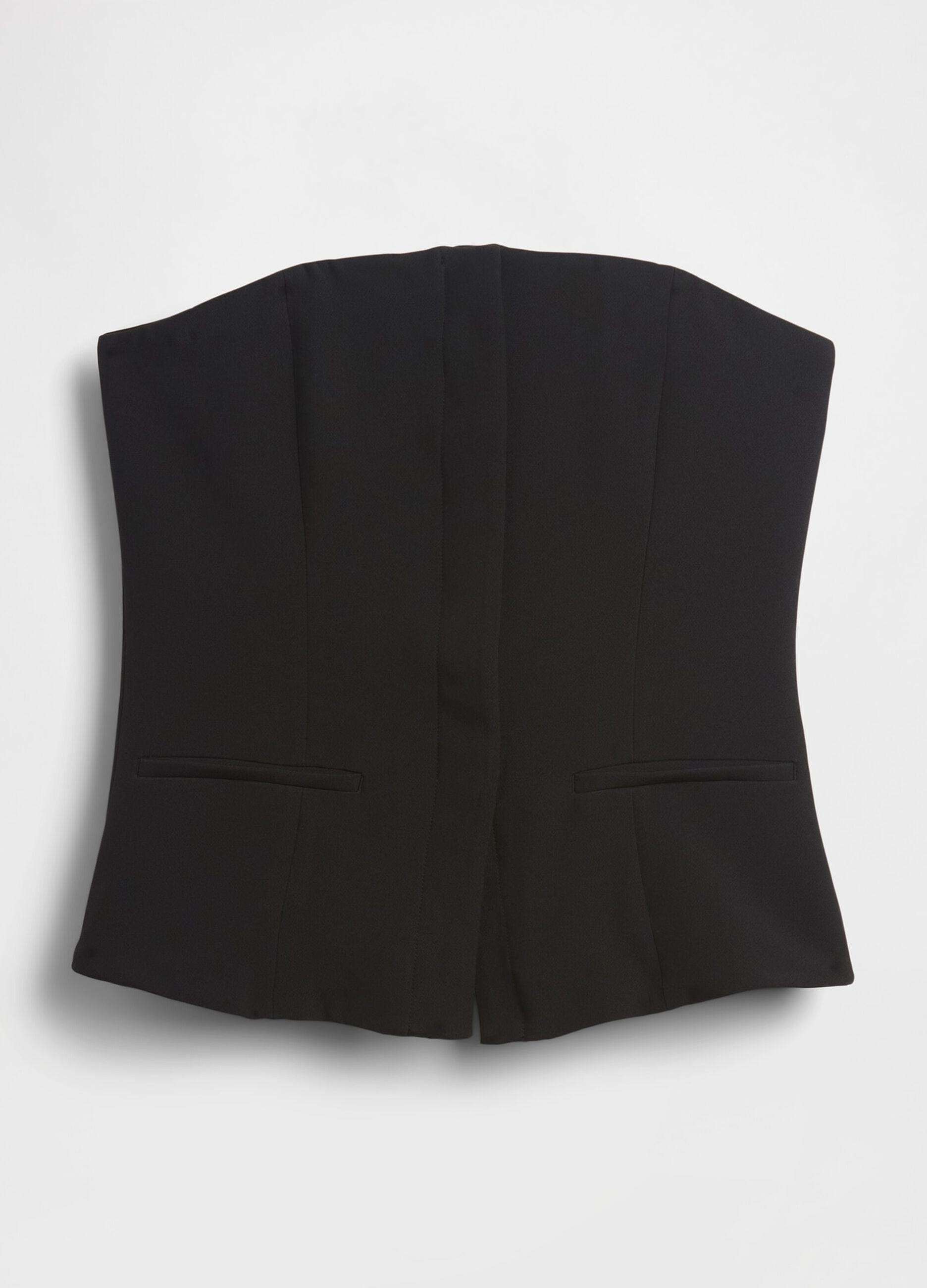 Black Stretch Waistcoat
