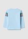Blue pure cotton children's t-shirt regular fit with print_1