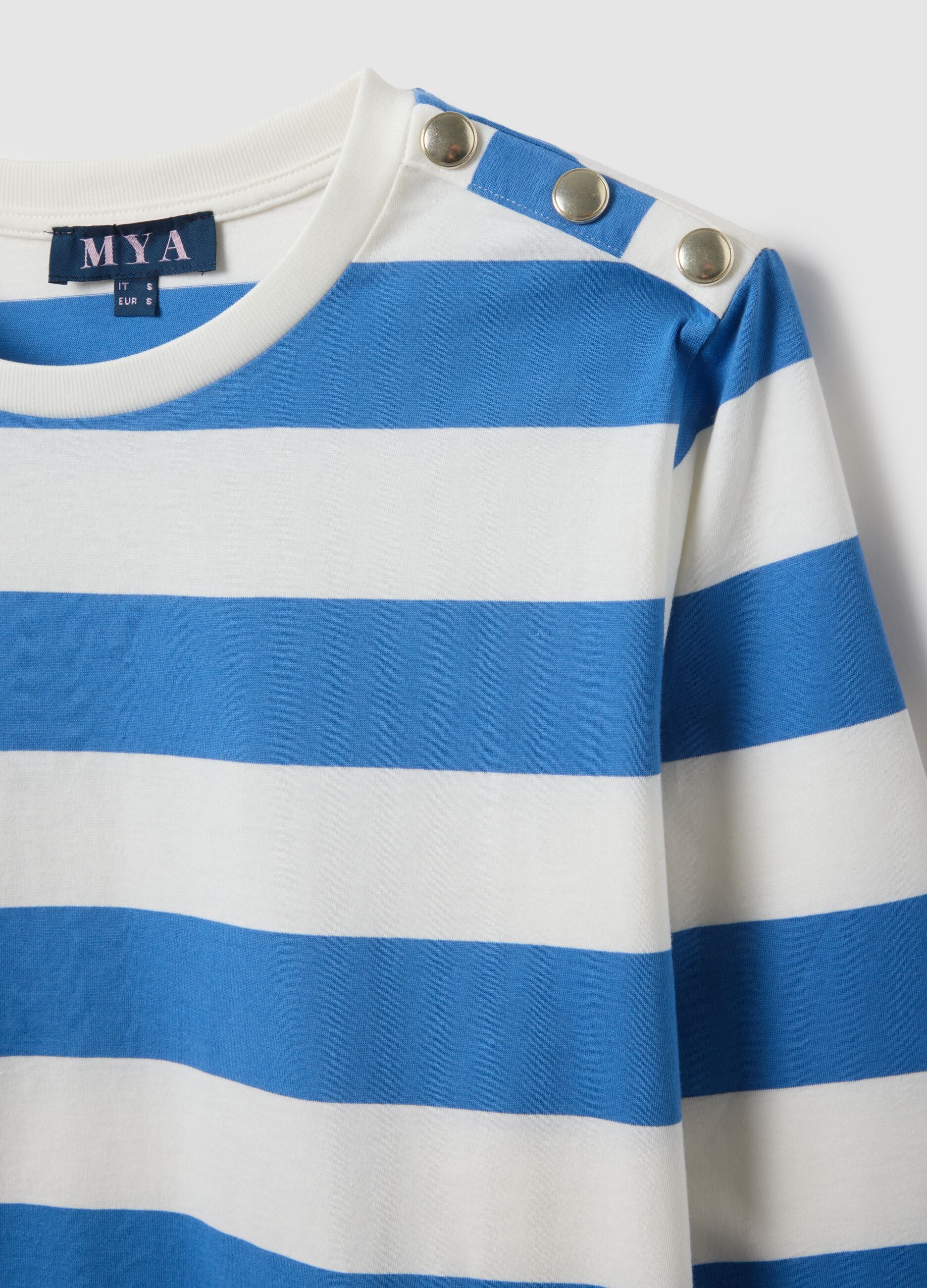 Regular Fit Multicolour Striped Pure Cotton Jumper