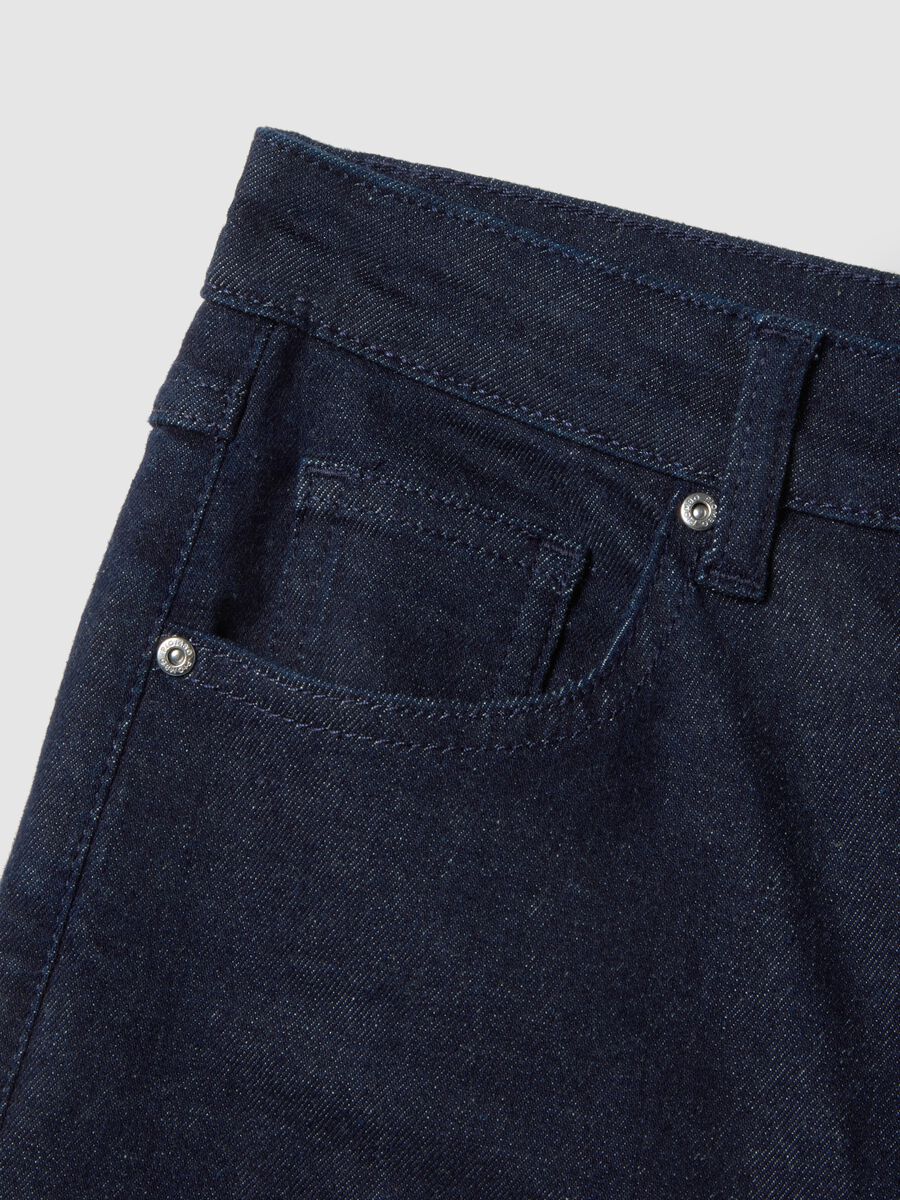 Blue bootcut jeans in stretch cotton_5