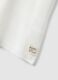 White cotton blend regular fit kids' t-shirt with stripes_2