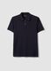 Blue Supima cotton polo shirt, regular fit_4