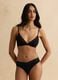 Black Triangle Bra with Lace Details_1