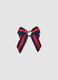 Multicolour Striped Hair Bow with Bright Details, Regular Fit_1