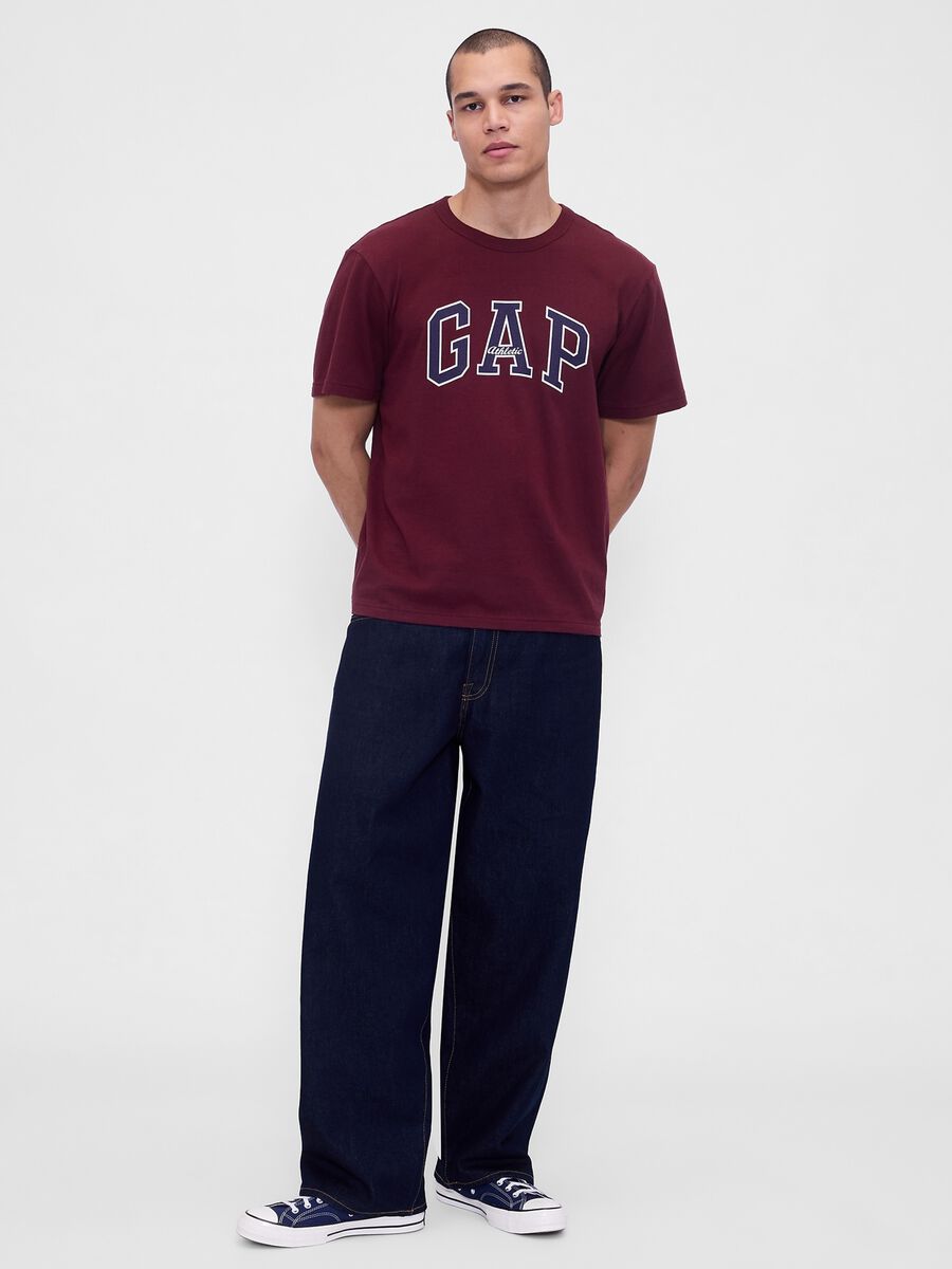 Burgundy Cotton T-shirt_1