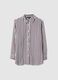 Multicolour striped pure viscose shirt regular fit_4