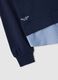 Blue cotton-blend regular fit jumper_5