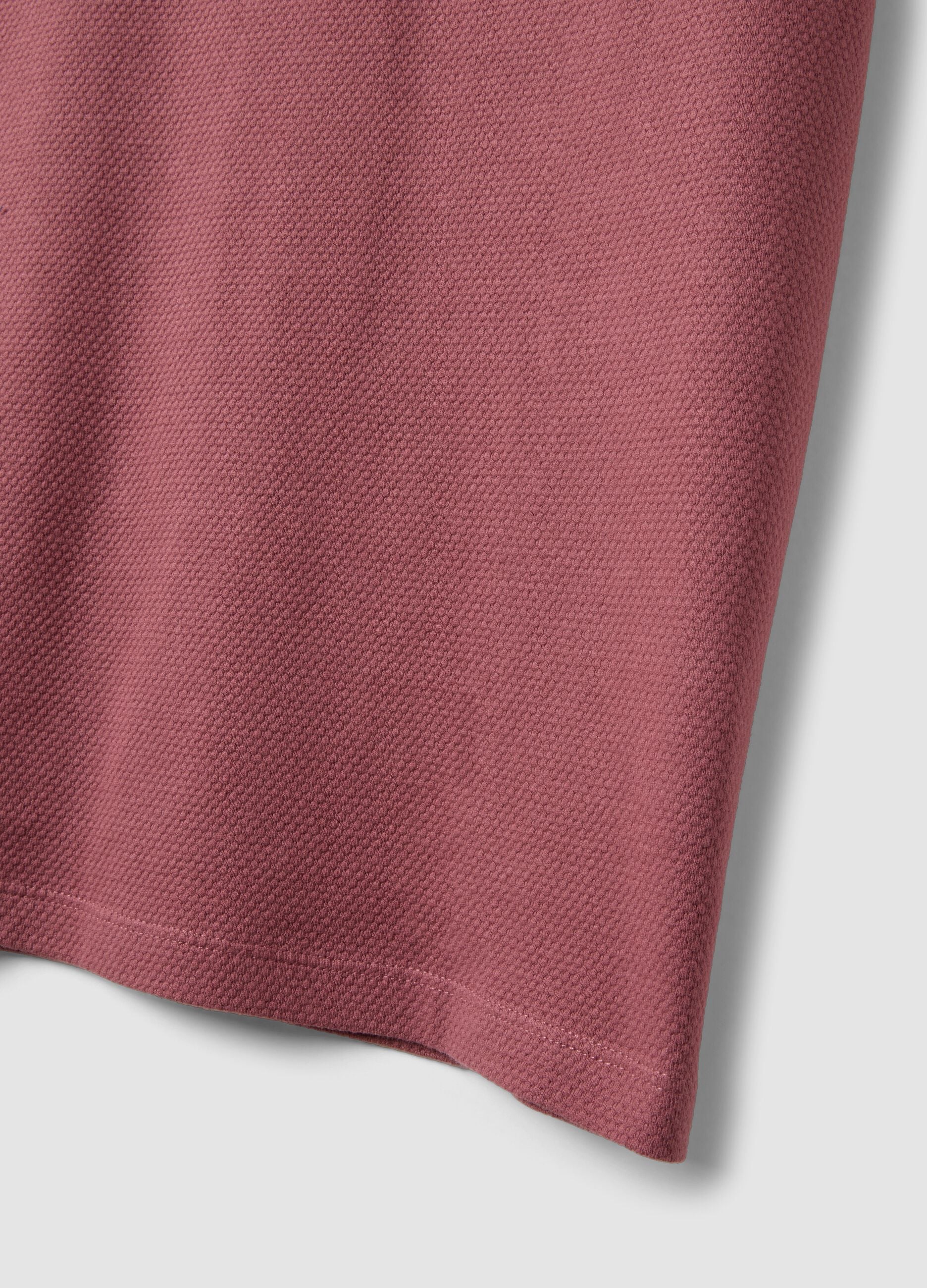 Pink short-sleeve pure cotton T-shirt