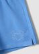 Girls&rsquo; light blue pure cotton shorts with elasticated waist_2