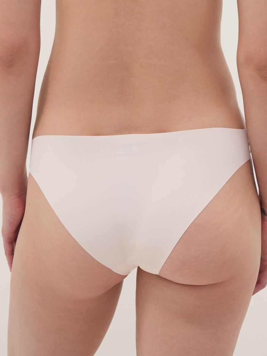 Pink stretch-fabric briefs with regular waist_2