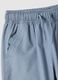 Regular fit azure pure cotton jogger trousers for children_2