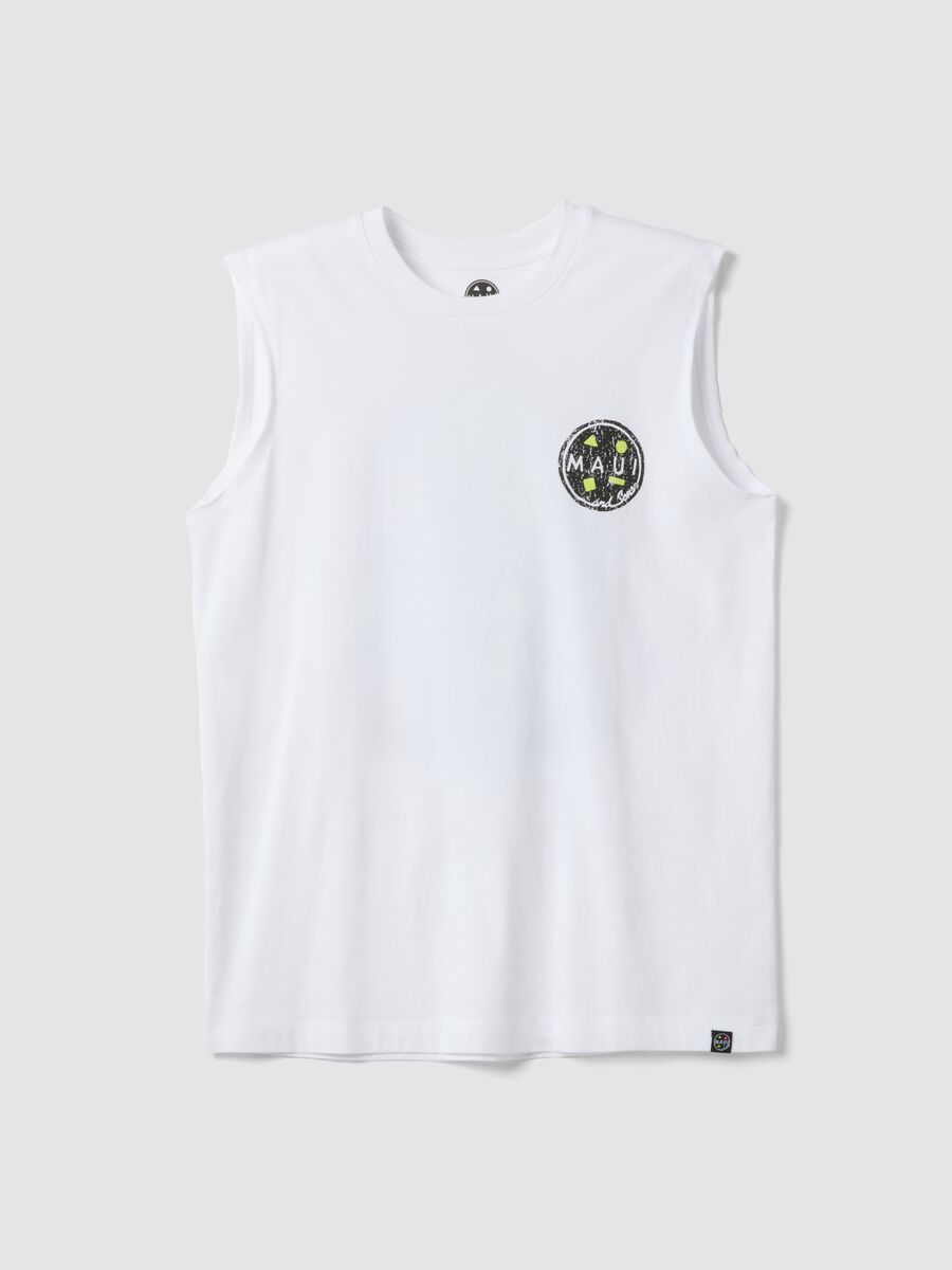White pure cotton tank top_4