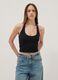 Black stretch cotton top_2