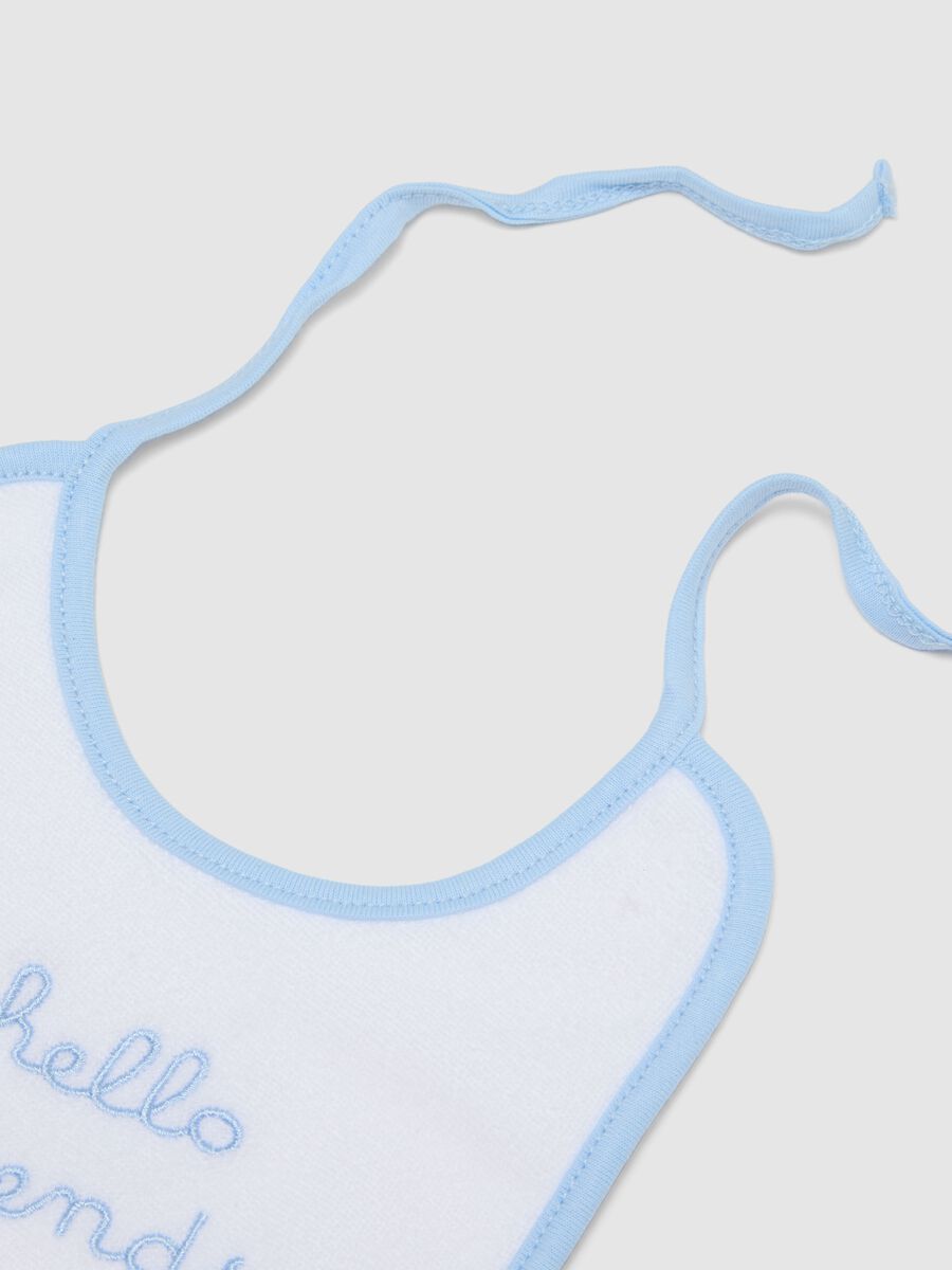 Newborn Multicolour Pure Cotton Bib Pack with Embroidery_1