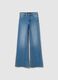 Blue denim bootcut jeans_4