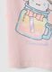 Pink Stretch Cotton Kids' T-Shirt Regular Fit with Print_3