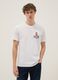 White pure cotton Paul Frank print T-shirt, regular fit_0