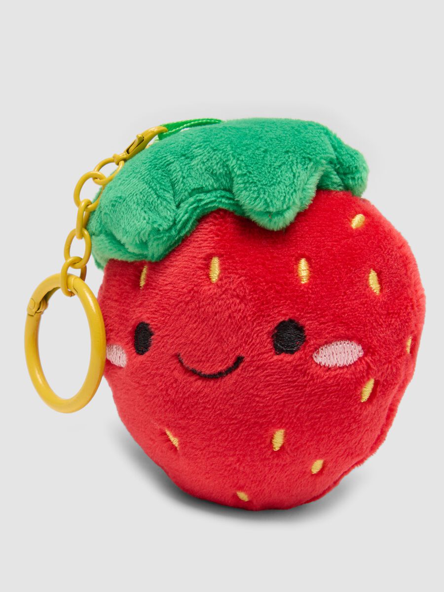 Portachiavi rosso a forma di fragola_1