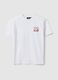 Oversized white cotton kids' T-shirt with print_3