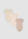 3-pack of pink and beige organic cotton short-sleeve bodysuits for babies and toddlers_0