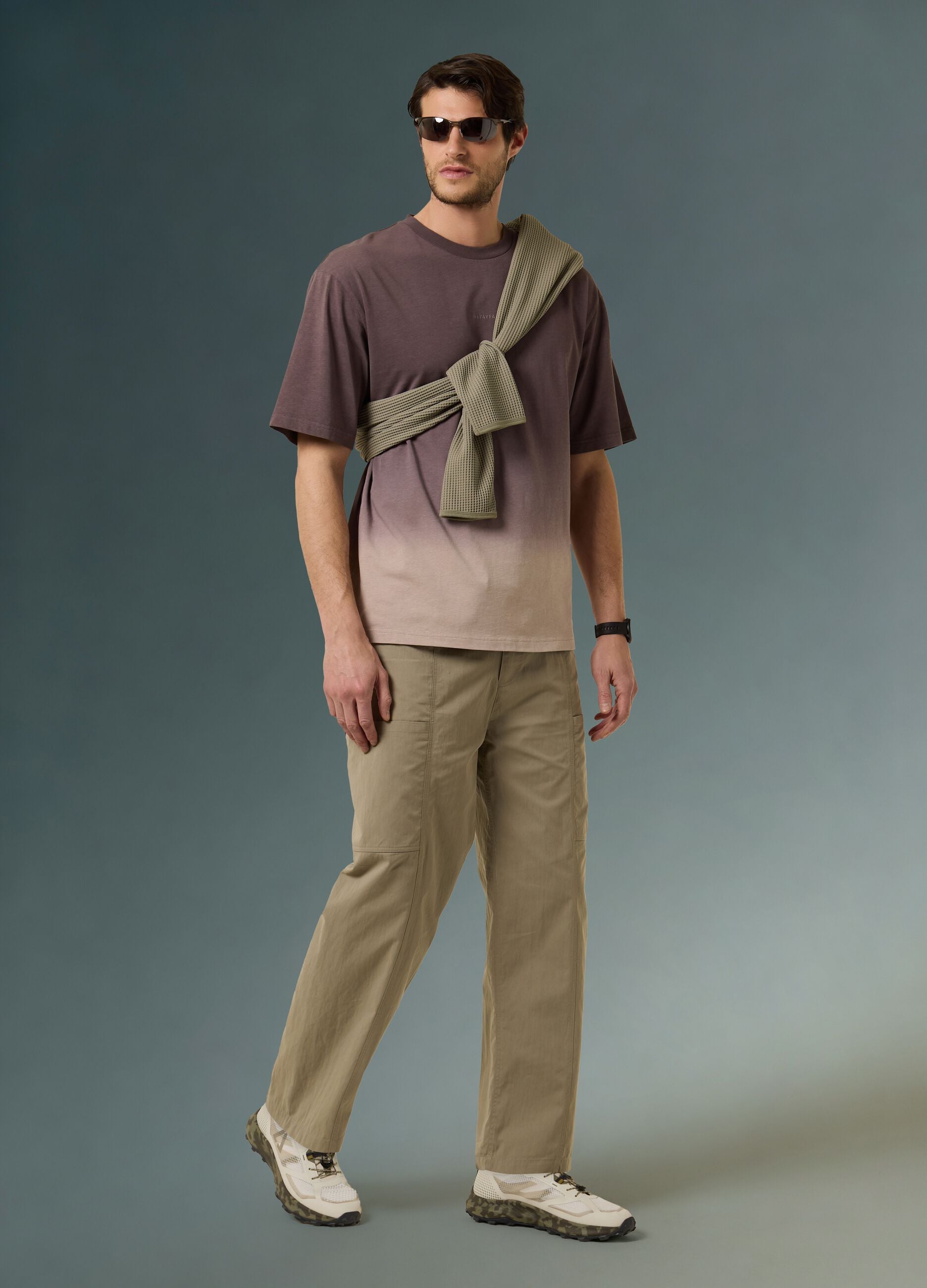 T-shirt in cotton-hemp blend ALTAVIA WITH DEBORAH COMPAGNONI