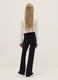 Girls' Regular Fit Black Stretch Cotton Treggings_1
