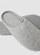 Pantofole grigie con stampa stelle_1